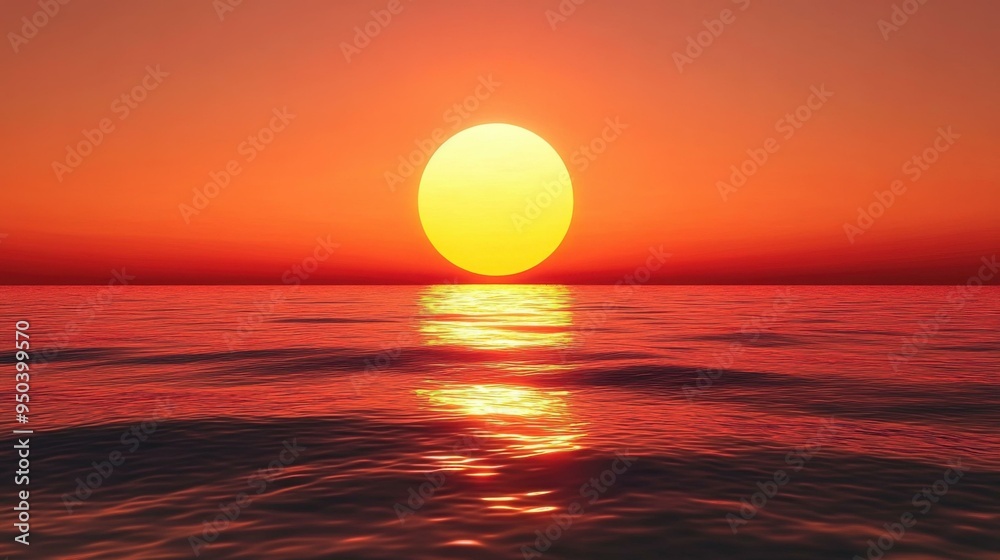 Stunning Sunset Over the Ocean - Golden Hour Photography Stunning Sunset Over the Ocean - Golden Hour Photography