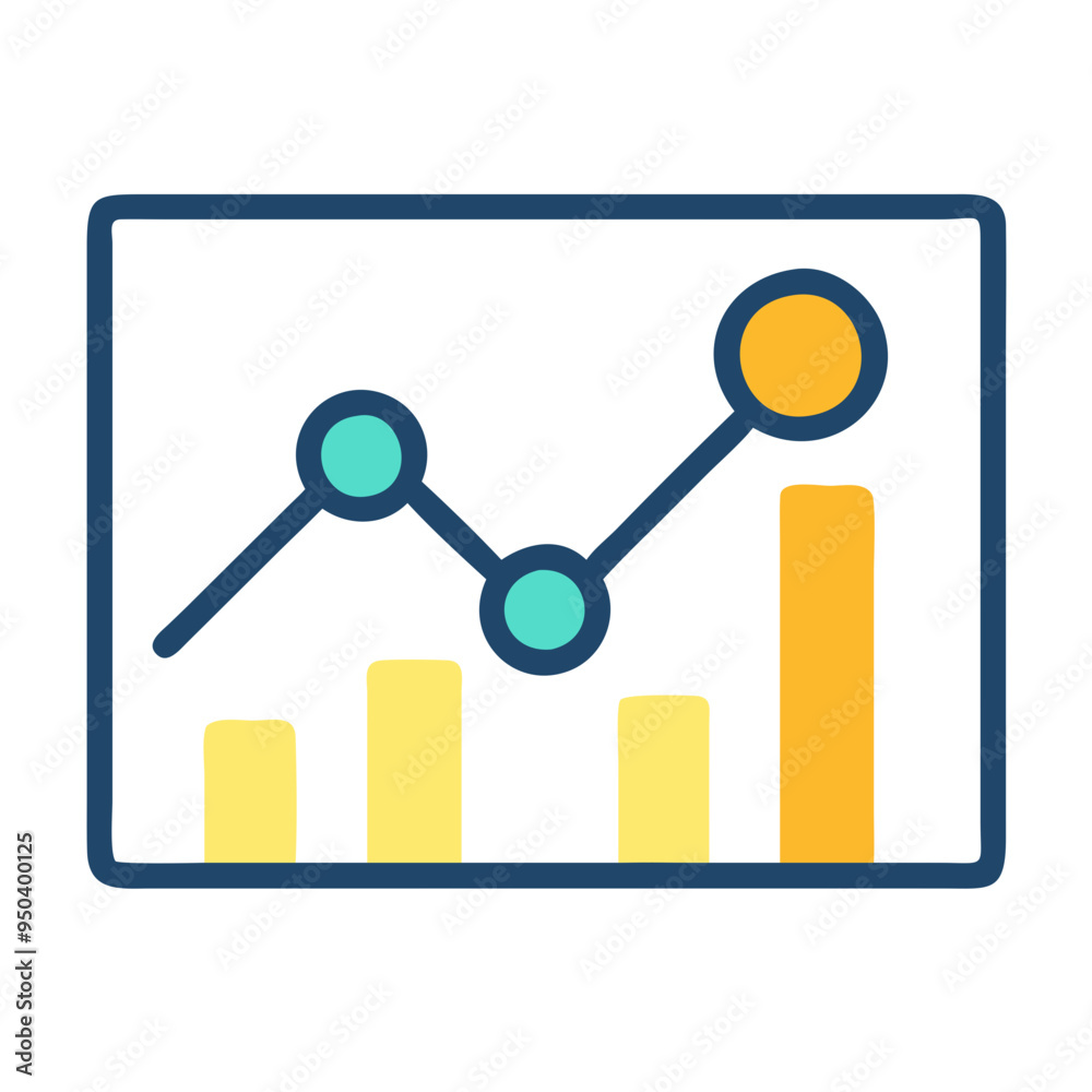 Colourful infographic graphic representation of data trends, business context and analytics Colourful infographic graphic representation of data trends, business context and analytics