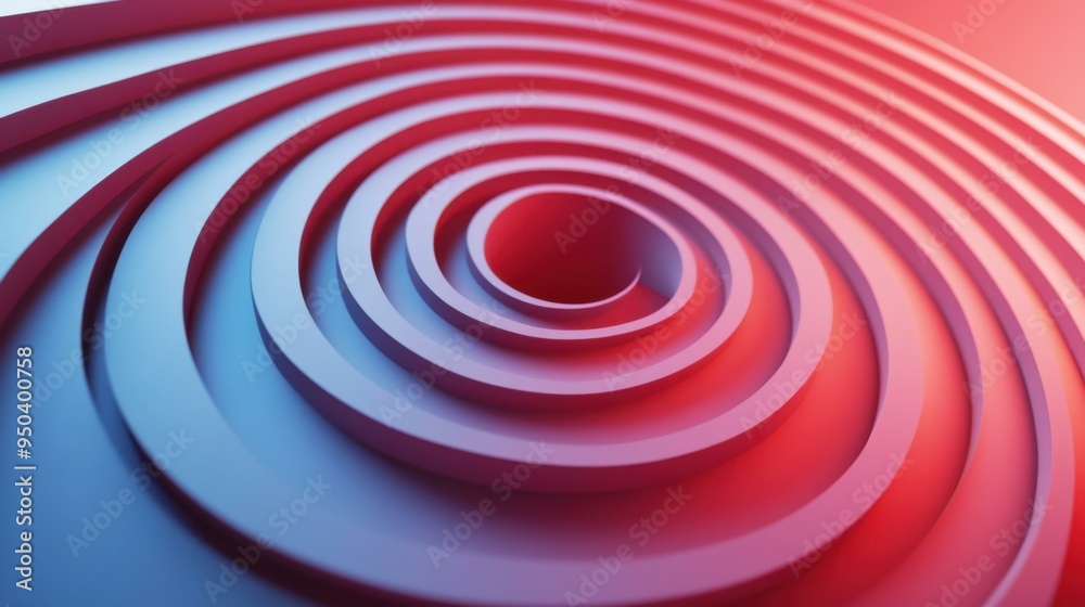 Abstract Spiral Pattern in Red and Blue Gradient Abstract Spiral Pattern in Red and Blue Gradient