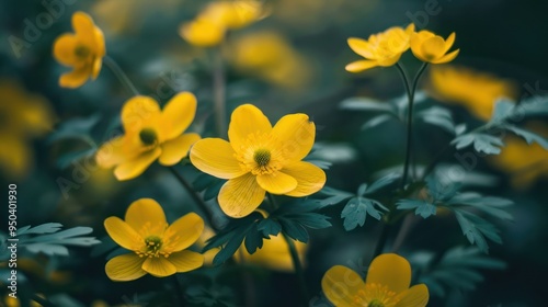 Yellow Flowers in Bloom