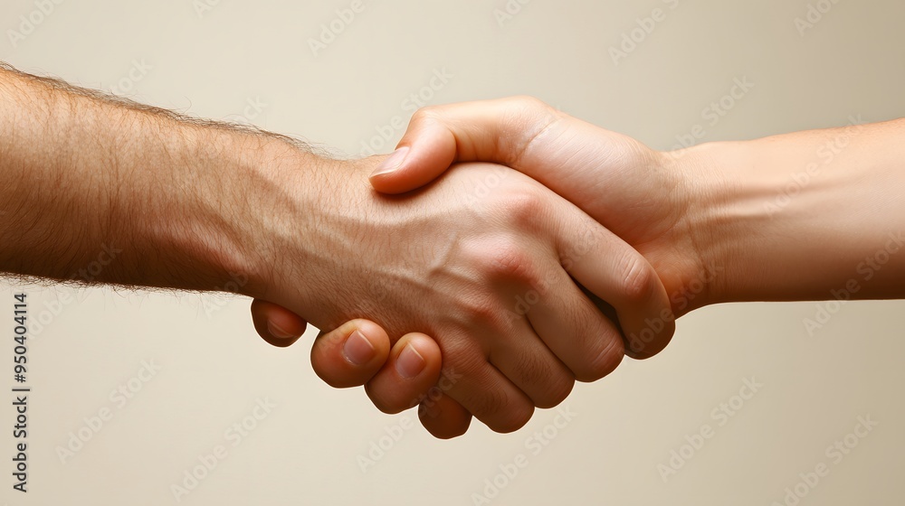 Handshake Symbol: Two hands shaking against a neutral background.
Handshake Symbol: Two hands shaking against a neutral background.