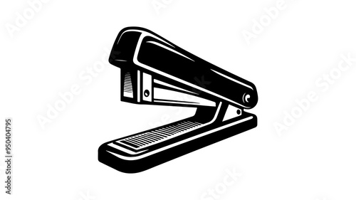 Stapler silhouette vector illustration.