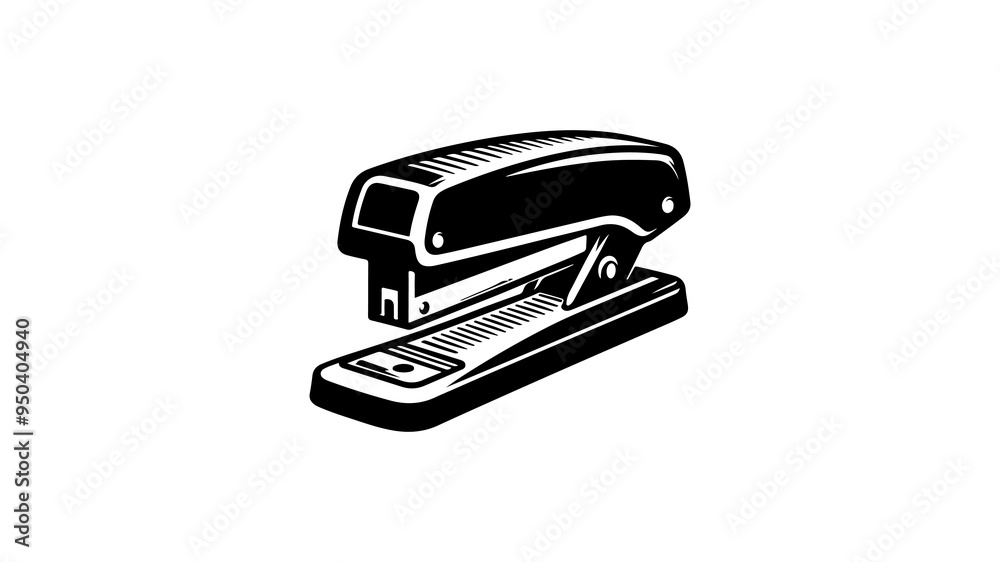 Stapler silhouette vector illustration. Stapler silhouette vector illustration.