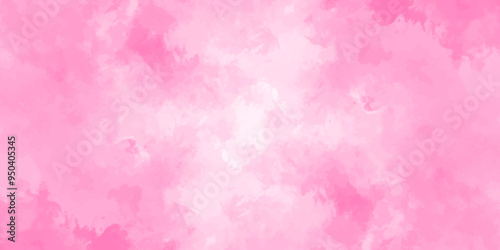 Abstract pink Wall Texture with Watercolor Brush Strokes. Soft pink pastel watercolor background. party invitation, packaging, surface design. Grunge and textured banner with free copy space.
