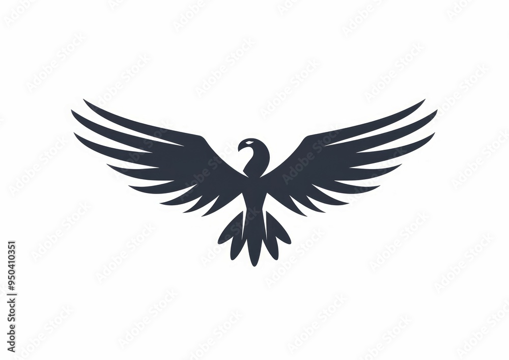 Eagle Hawk Silhouette Vector Art Illustration Design Eagle Hawk Silhouette Vector Art Illustration Design