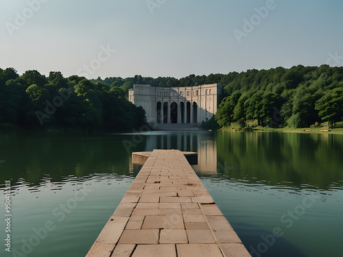 Green around the reservoir