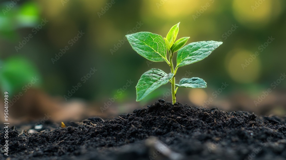 Green Sprout Emerging from Soil: A Symbol of New Life and Growth Green Sprout Emerging from Soil: A Symbol of New Life and Growth