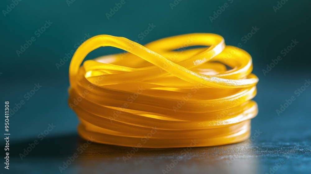 Yellow Rubber Bands Close Up Photography - Abstract Art Yellow Rubber Bands Close Up Photography - Abstract Art