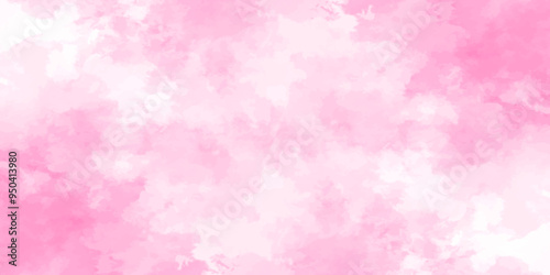 Abstract pink Wall Texture with Watercolor Brush Strokes. Soft pink pastel watercolor background. party invitation, packaging, surface design. Grunge and textured banner with free copy space.