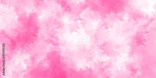Abstract pink Wall Texture with Watercolor Brush Strokes. Soft pink pastel watercolor background. party invitation, packaging, surface design. Grunge and textured banner with free copy space.
