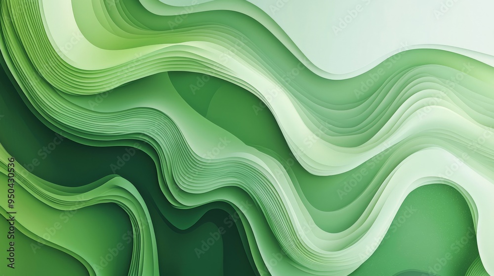 An abstract green design with flowing shapes and gradients, modern and dynamic An abstract green design with flowing shapes and gradients, modern and dynamic