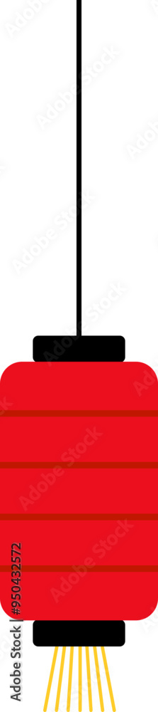 Flat Design Chinese lantern decoration Flat Design Chinese lantern decoration