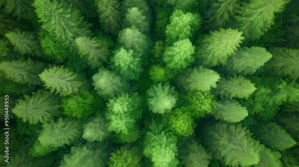 Lush green forest canopy viewed from above during daylight Lush green forest canopy viewed from above during daylight