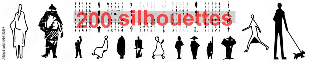 © Seiji 345 - silhouette architecture people collection vector drawing isolated © Seiji 345 - silhouette architecture people collection vector drawing isolated