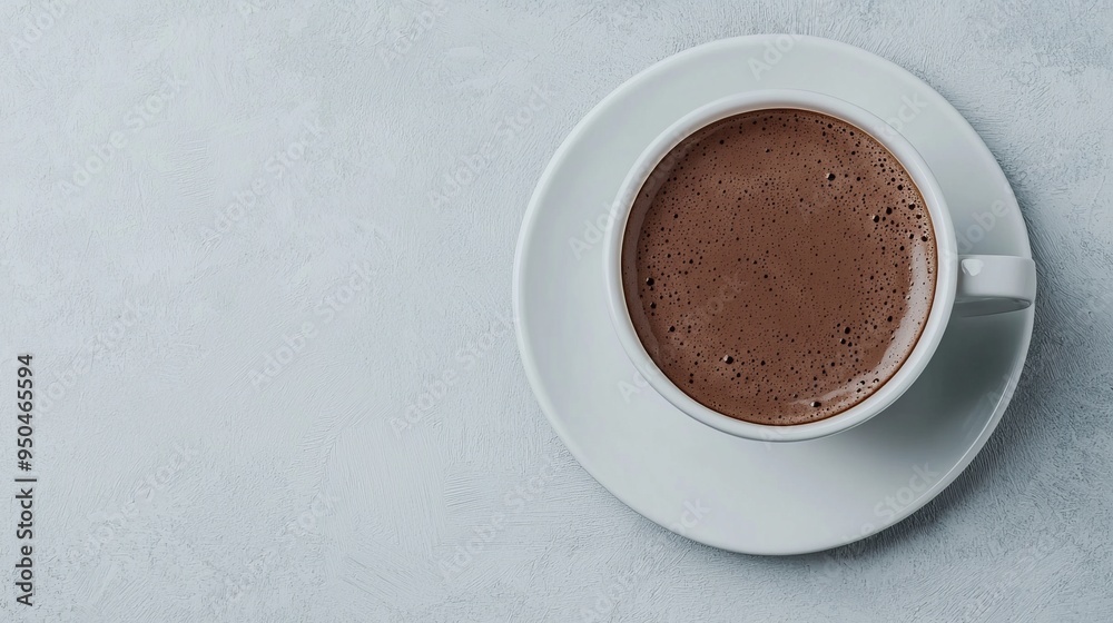 Cup of hot cocoa made with dark chocolate, brain-boosting drink, comforting and healthy Cup of hot cocoa made with dark chocolate, brain-boosting drink, comforting and healthy