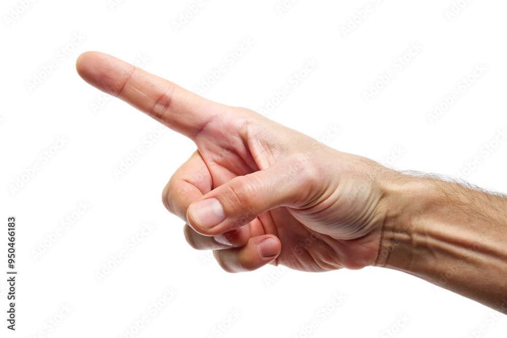 Hand touch, finger isolated on a white background Hand touch, finger isolated on a white background