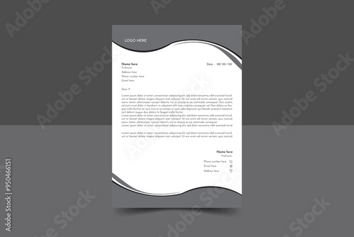 Obraz na plátně Creative and modern corporate business latter head