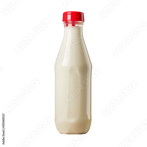 Original Yakult Probiotic Drink on White Background photo