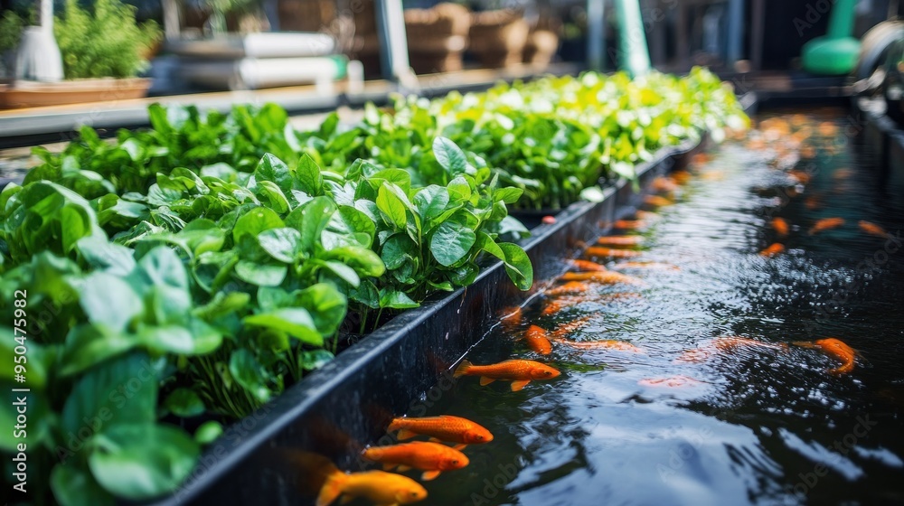 Aquaponic System: Greens and Goldfish