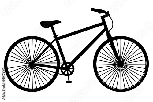 bicycle silhouette vector illustration