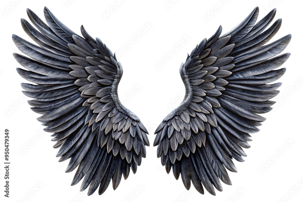 Fototapeta premium angel wings isolated on white Background
