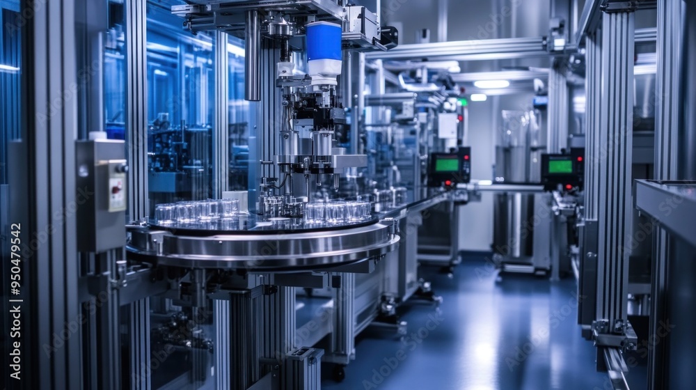 Automated Production Line in a Modern Factory Automated Production Line in a Modern Factory