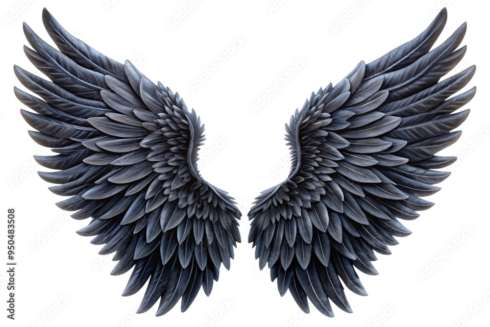 Fototapeta premium angel wings isolated on white Background
