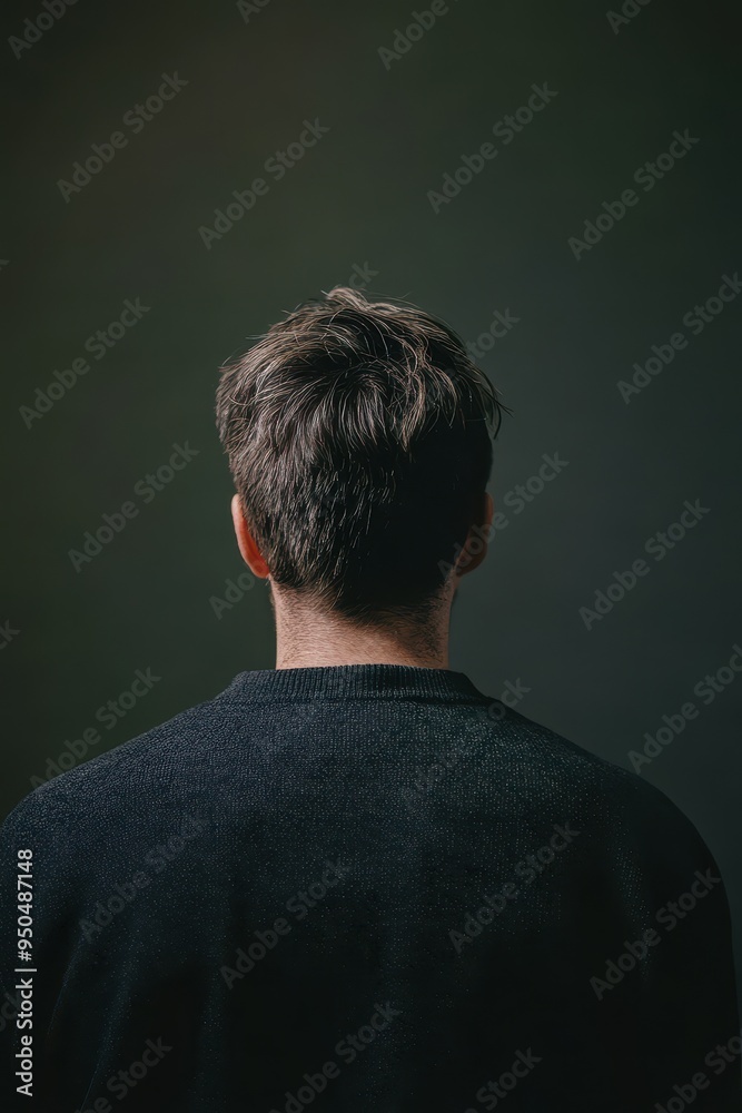 Mysterious Silhouette: A Contemplative Portrait Mysterious Silhouette: A Contemplative Portrait