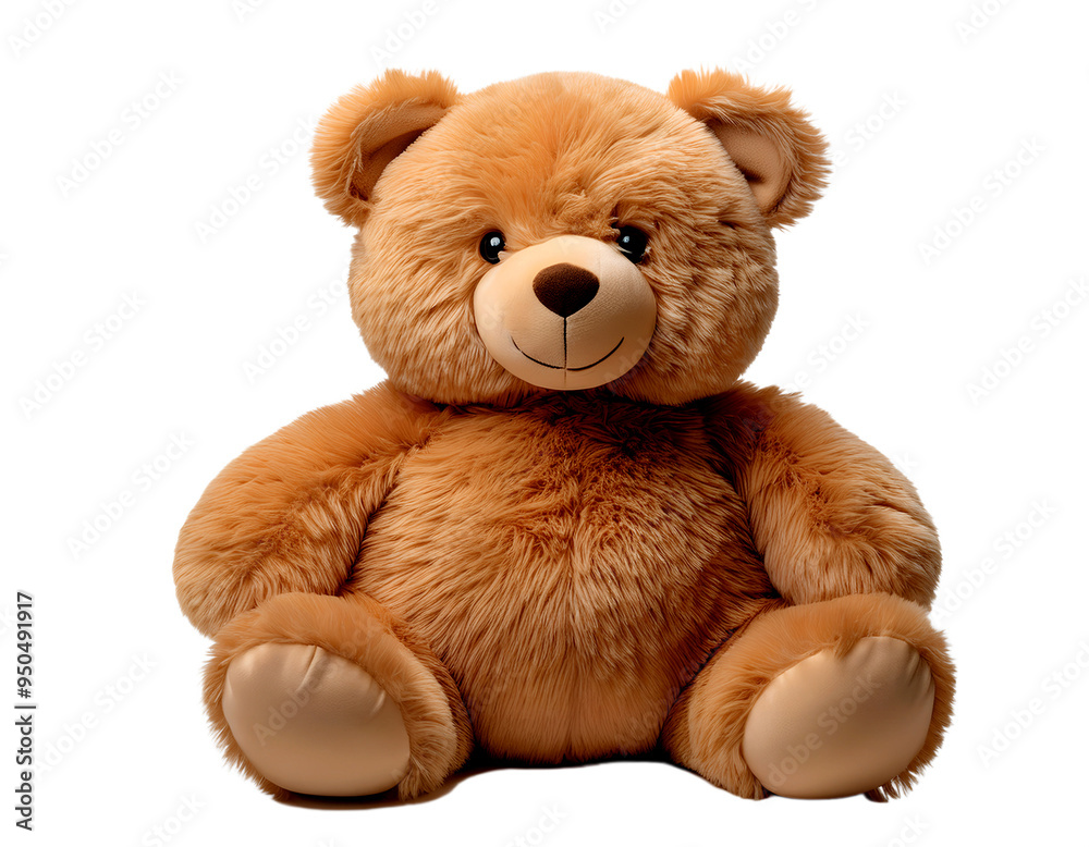 Fototapeta premium A plump, cute teddy bear in PNG