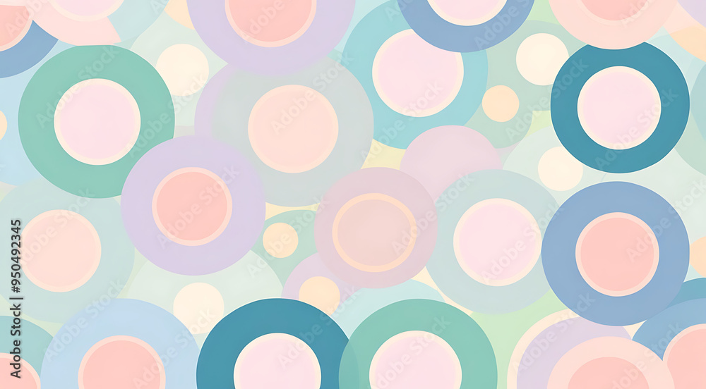 A background featuring a smooth blend of soft, pastel-colored circles and lines arranged in a symmetrical pattern, creating a visually satisfying and balanced design perfect for commercial use.
A background featuring a smooth blend of soft, pastel-colored circles and lines arranged in a symmetrical pattern, creating a visually satisfying and balanced design perfect for commercial use.