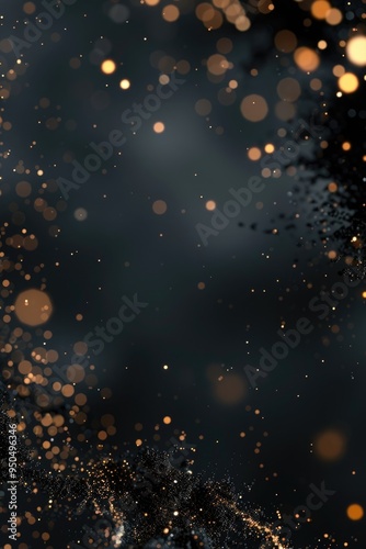 vertical black Friday web banner, abstract gold black luxury background, bright shiny pattern, scattering of sparks, bokeh effect, fashionable and trendy design