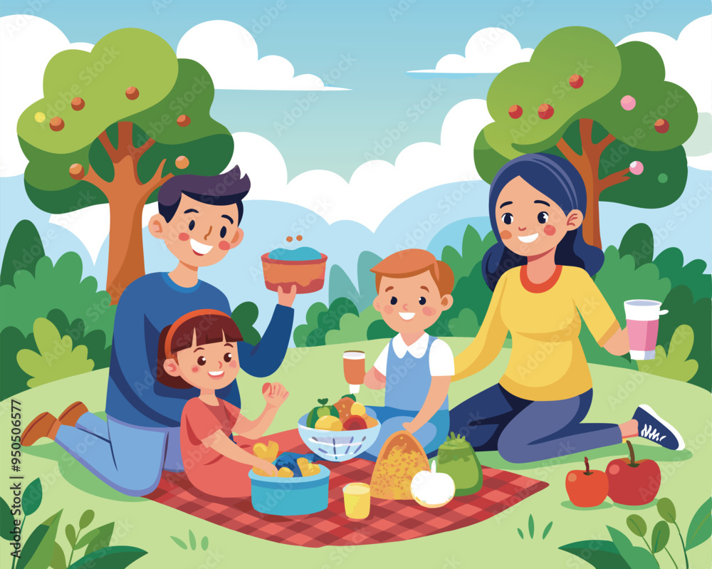 Family Picnic in the Park