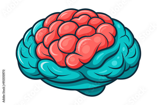 Human brain vector  illustration
