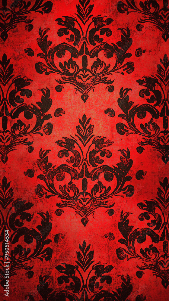 A red and black patterned fabric, wallpaper mobile A red and black patterned fabric, wallpaper mobile