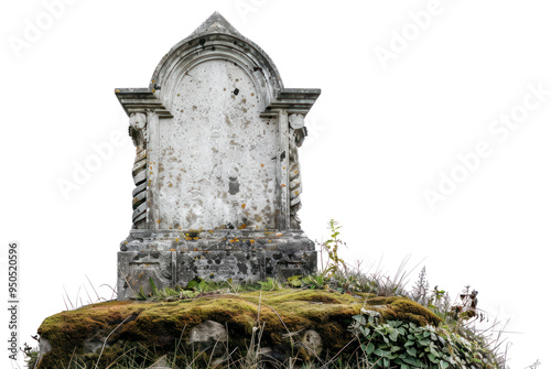 PNG Ancient moss-covered stone monument