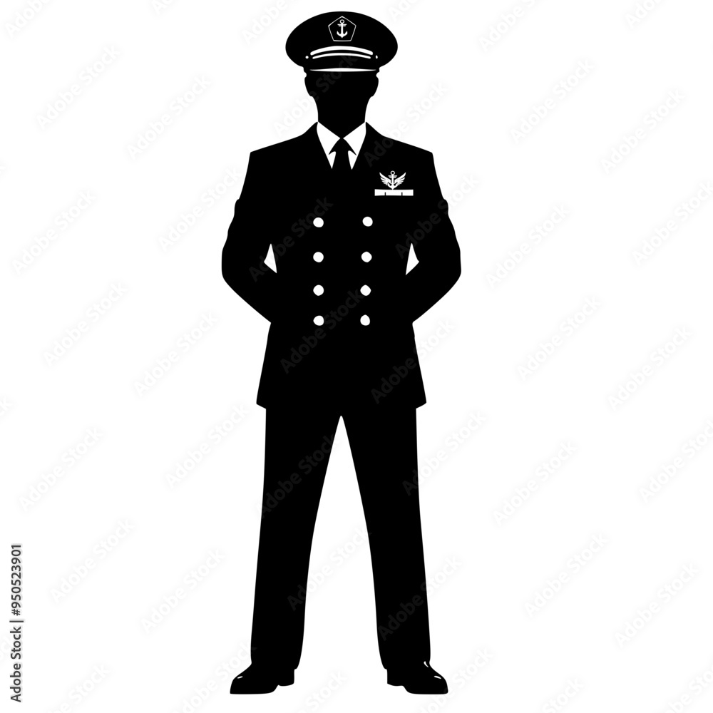 man with Naval officer uniform , navy officer vector illustration man with Naval officer uniform , navy officer vector illustration