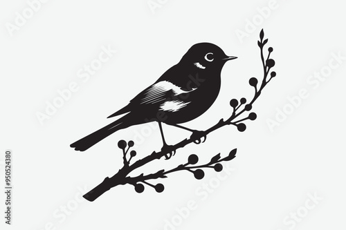 Sparrow Bird vector art  and  illustration photo