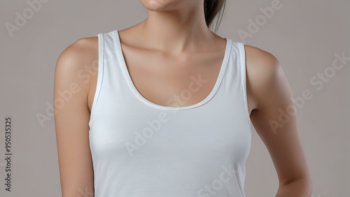 girl dressed in a simple white top, symbolizing elegance in minimalism and the beauty of effortless fashion