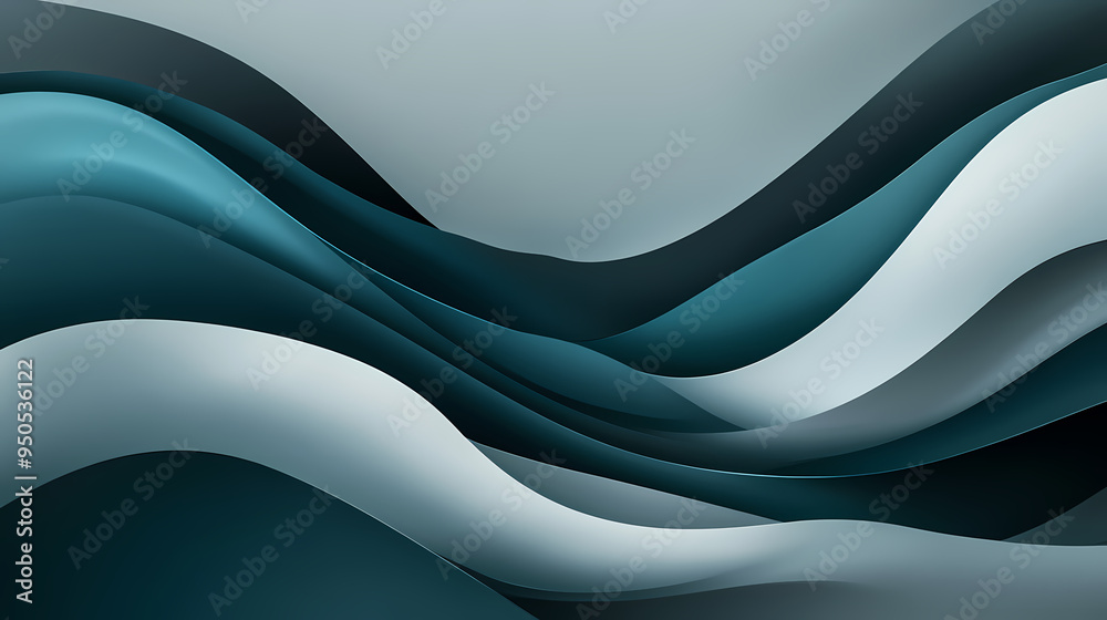Inconspicuous header with elegant abstract waves illustration with dark gray, teal blue and light slate gray color. Abstract. Illustration Inconspicuous header with elegant abstract waves illustration with dark gray, teal blue and light slate gray color. Abstract. Illustration