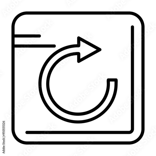 Undo Vector Icon Design
