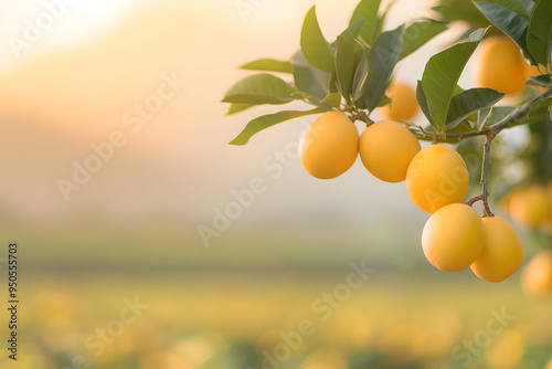 Fresh Vietnamese Mango Advertising Banner, Tropical Fruit and Export Promotion photo