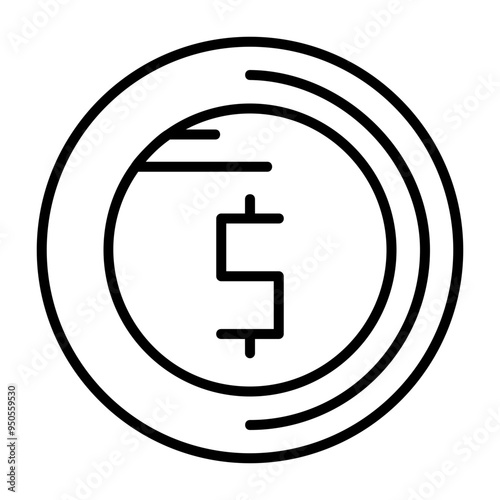 Dollar sign Vector Icon Design