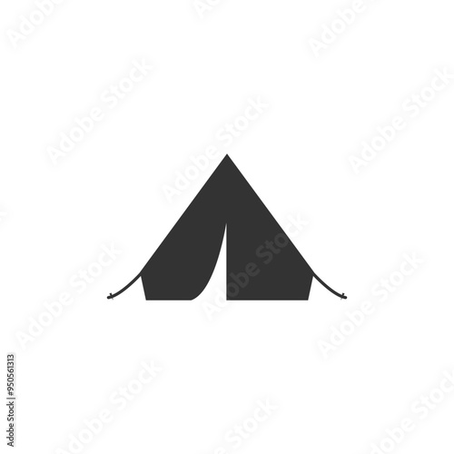 Tent Icon Vector. Glyph Icon.