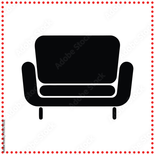 Stylish Couch Silhouettes   Vector Art for Modern and Classic Interior Design
