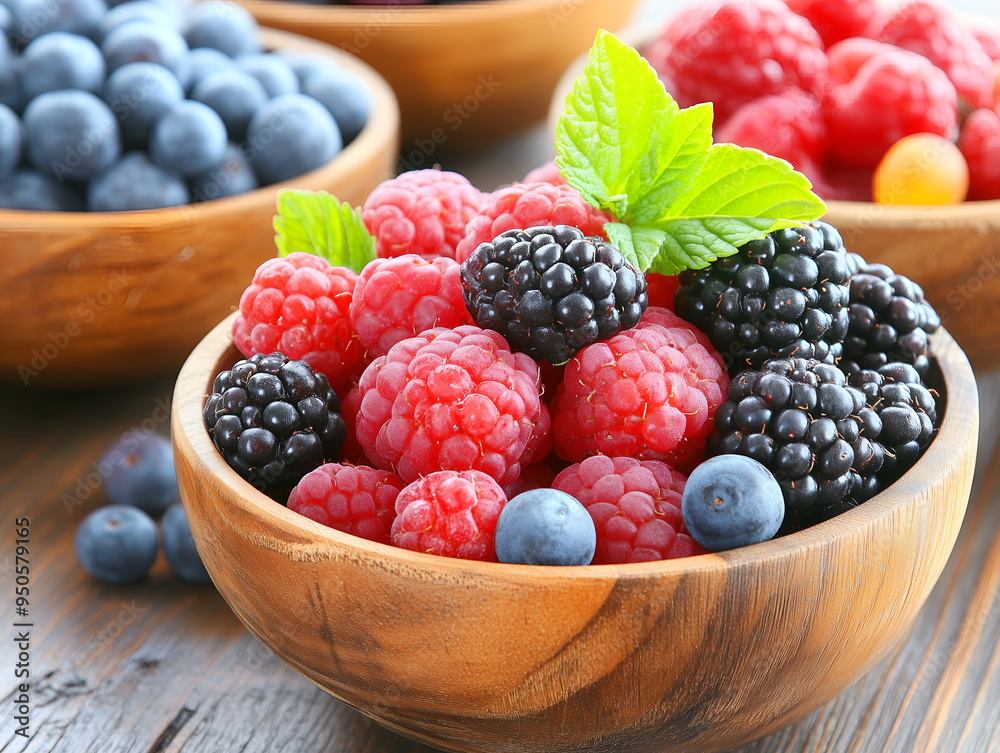 blueberries and raspberries blueberries and raspberries