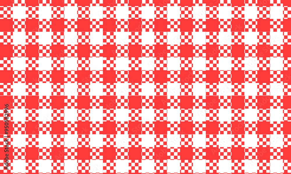 Pattern texture in red & White lining check. Seamless striped check plaid graphic for flannel shirt, blanket, throw, or other modern spring summer autumn winter fashion fabric design. Pattern texture in red & White lining check. Seamless striped check plaid graphic for flannel shirt, blanket, throw, or other modern spring summer autumn winter fashion fabric design.