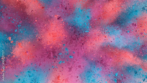 Colored powder explosion , ...