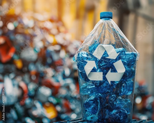 Closeup of a product takeback program in a circular economy, circular economy, sustainable practices, ecofriendly innovation, waste reduction, resource efficiency photo