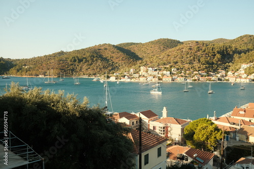 Fototapeta Naklejka Na Ścianę i Meble -  View of the mediterranean in Ithaca Greece
