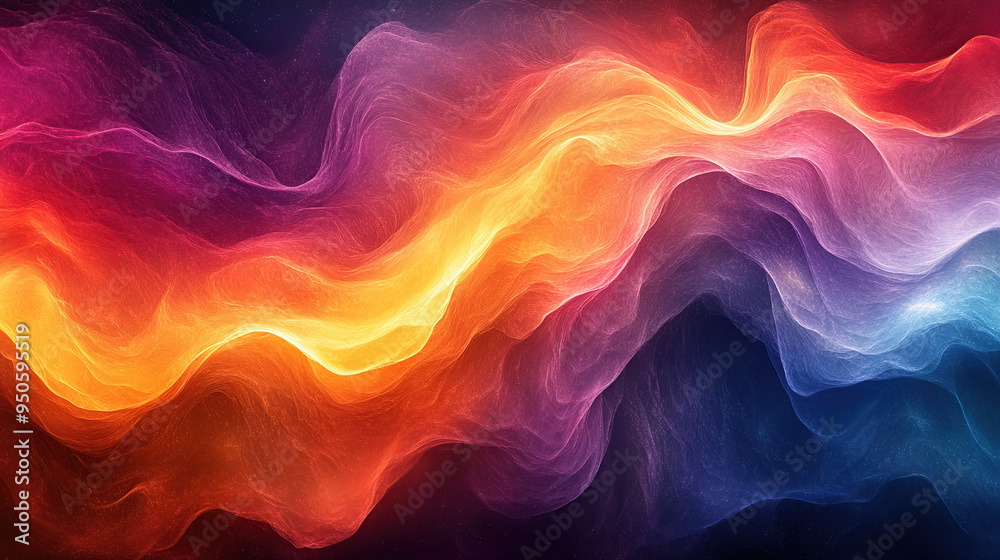 Obraz premium Abstract background with flowing, colorful, wavy lines and vibrant colors.